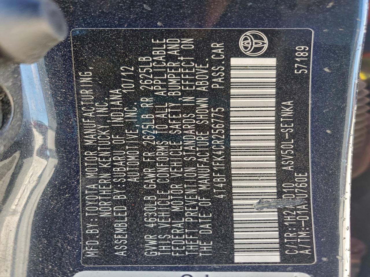 Toyota Camry Base Image 11