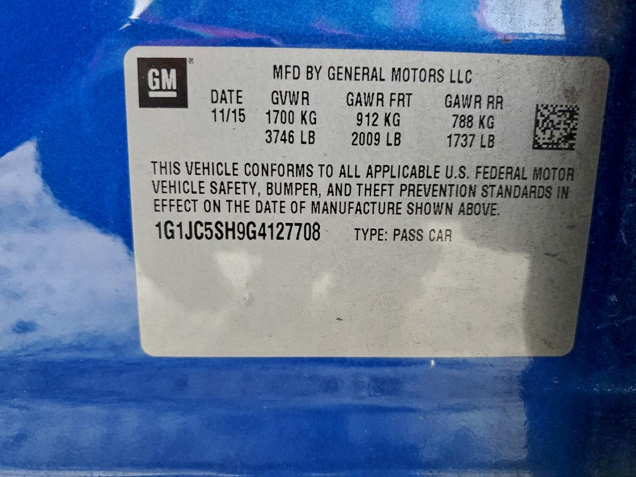 Chevrolet Sonic Lt Image 10