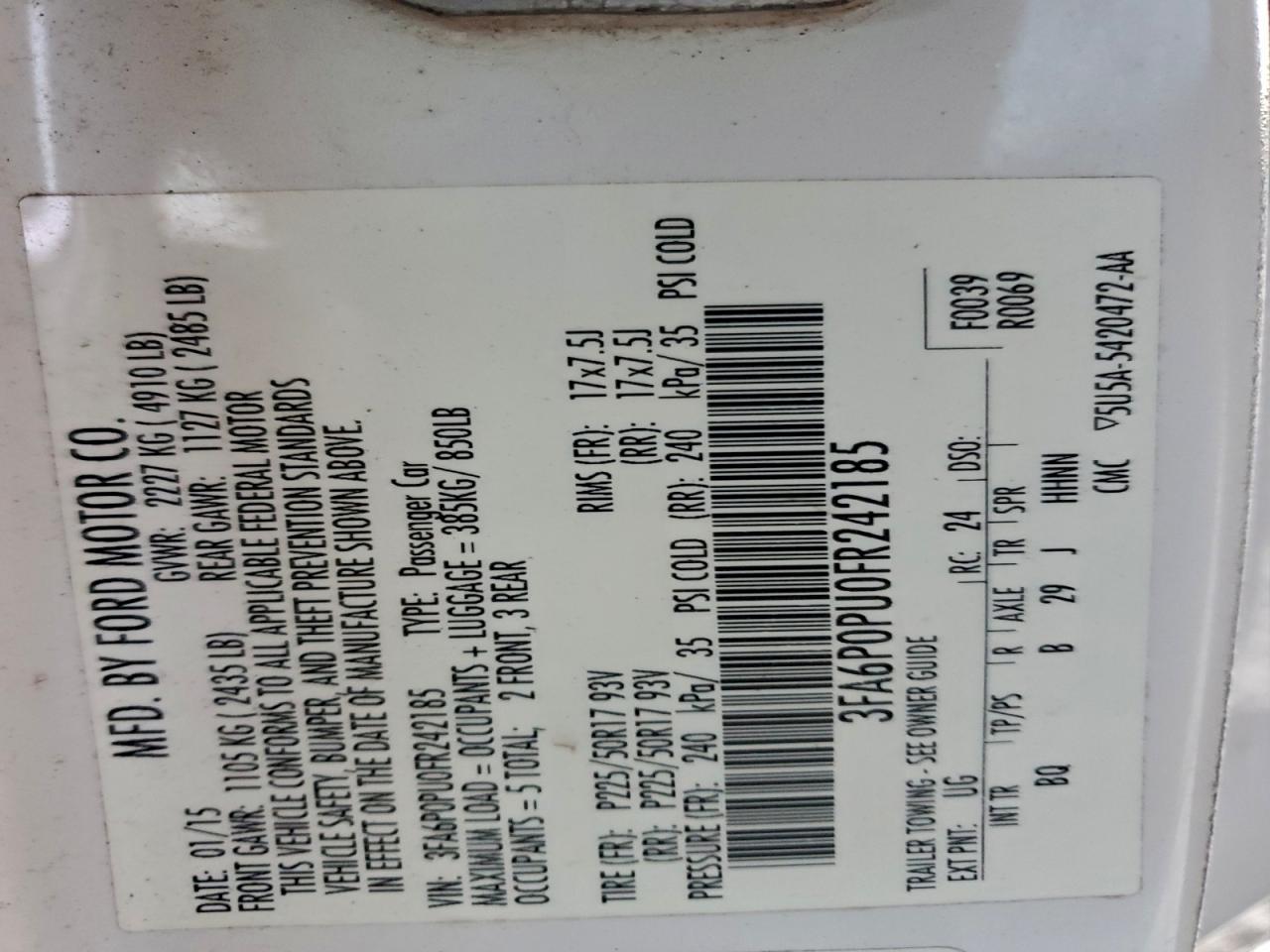 Ford Fusion Se Phev Image 8